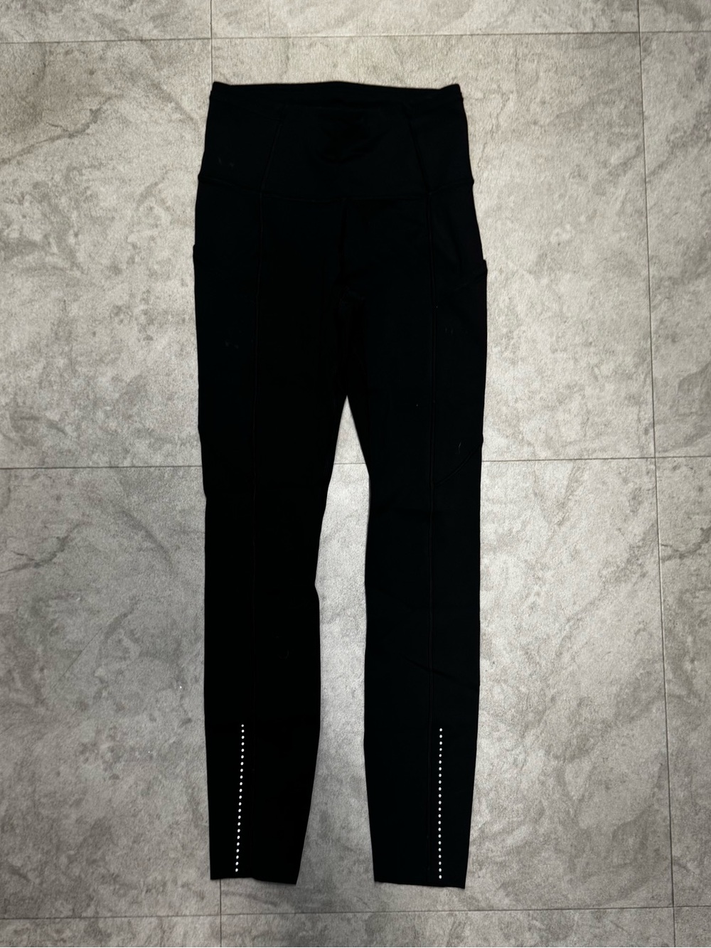 lululemon athletica Black High-Waist Reflective Detail Leggings